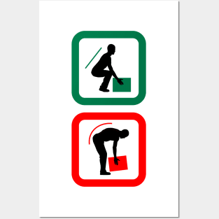 Safe manual handling. Posters and Art